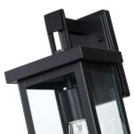 Duvar aplik dış mekan camlı mat siyah duvar lambası - Görsel 9