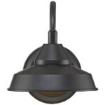 Dış mekan aydınlatma mat siyah kollu endüstriyel dış mekan aplik - Görsel 4