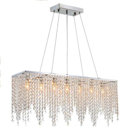kristal taşlı salon avize