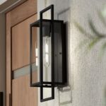 Modern camlı dış mekan lamba bahçe duvar dış mekan aplik - Görsel 6