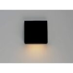 Spot tipi tekstüre siyah kasalı led aydınlatmalı otel aplik - Görsel 3