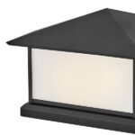 Siyah dış mekan aydınlatma lambası pleksi glass difüzör aydınlatma